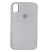 Fastship Slim CANVAS Fabric apple logo phone Cases Cloth Distressed Hard Compatible for iPhone XR - Grey