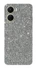 AsSkn Vivo Y16 Grey Glitter Wrap Sticker Mobile Skin