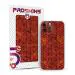 PROSKINS - Honeycomb Red 3D Textured Mobile Back Skin/Sticker Only for OnePlus 6T (Pack of 1)