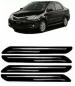 Gee Cee Black Pvc Car Bumper Protector Guard For Toyota Etios (Set Of 4)