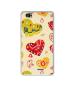 Casotec Hearts DesignPrinted Silicon Soft TPU Back Case Cover for Lava V2s