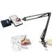 BROLAVIYA Overhead Video Mobile Stand with LED Video Light, Metal Long Arm, 1/4