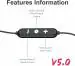 U&I Black Uinb-4500 Bigger Series Bluetooth Neckband In Ear Headset