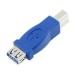 fdealz USB 3.0 A Female to B Male Printer Data Converter Adapter Connector 2 Pieces