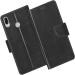 Frazil Faux Leather Case Flip Cover for Asus Zenfone Max Pro M1 with Foldable Stand & Cards Slots - Black