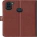 Juberous Faux Leather Case Flip Cover for Samsung Galaxy M11 with Foldable Stand & Cards Slots - Brown