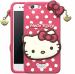 Aviaaz Oppo Neo 5 Pink, White Rubber, Silicon Back Cover