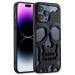 Avzax Apple Iphone 12 Pro Polycarbonate Black Skeleton Design Back Case Cover