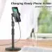 BOPUD Broadcast Mobile Holder|| Multifunctional Mobile Holder for Live Broadcasting Desk//Table Clip Bracket Table Mount Cell Phone Support Holder Mobile Holder||Broadcasting Mobile stand| with all Smartphones|| Mobile Holder