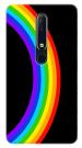 MobiEra Nokia 6.1 Rainbow Circle Design Plastic Hard Case Cover