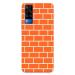 MobiEra Vivo Y31 Orange Bricks Design Plastic Hard Case Cover