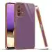Mr. Case Samsung A32 5G and Samsung M32 5G Purple Silicone 6D Gold Plated Frame Back Cover