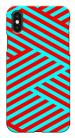 MobiEra Apple iPhone X Zip Zap Red Pattern Plastic Designer Printed Hard Case Cover