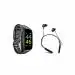ZuZu, move for more better. Black Smart Watch Built In TWS Wireless Bluetooth Earphone