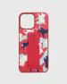 TREEMODA Santa Barbara POLO CLUB Red Camouflage Leather Back Case for IPhone 13 Pro Max.