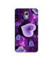 Casotec Heart Design Printed Silicon Soft TPU Back Case Cover for Micromax Bolt Selfie Q424