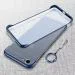Realcase Blue Silicone Frameless Bumper Case Back Cover For Apple Iphone Se