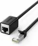 UGREEN 11282, Cat 6 F/UTP Ethernet RJ45 Extension Male/Female Patch Cord, 3m (Black)