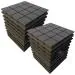 YGM Acoustic Foams Charcoal Black Turbo Soundproofing Studio Acoustic Foam 1X1 ,Set Of 18