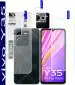 DESIBUZZ 5 Layers Transparent Front and Back Tempered Glass for Vivo Y35 (pack of 3)