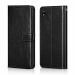 ERIT VIVO Y91I Black Faux Leather Card Slot Flip Cover 15.24 x 11.35 x 0.76 cm