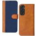 Knotyy Flip Cover for Samsung M35 5G (Blue, Brown, Dual Protection, Pack of: 1)