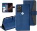 Autofocus Faux Leather Back Case Flip Cover for Lava Blaze with ID Card Slot | Foldable Stand | 2 Card Slot | 1 Cash Slot | Magnetic Closure - Executive Blue, 23855