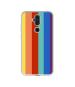 Casotec Rainbow Colors Design Printed Silicon Soft TPU Back Case Cover for Nokia 8.1