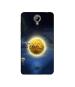 Casotec Moon View Design Printed Silicon Soft TPU Back Case Cover for XOlO One HD