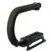 Hiffin Black Universal Stabilizer C-Shape Bracket Video Handheld Grip For DSLR Dv Camera