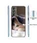 Casotec Sleepy Kitten Design Printed Silicon Soft TPU Back Case Cover for Samsung Galaxy A05s 4G