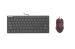 iVoomi Venom Mini Wired Keyboard + Robot Wired Mouse (Black)