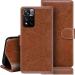Frazil Leather Magnetic Vintage Flip Wallet Case Cover for Xiaomi 11i 5G (Brown)