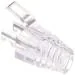 SETH ENTERPRISES RJ45 transparent boots cap for cat6 pass through connector |Compatible for Cat6 23-24AWG Cable | (50 Pcs Pack)