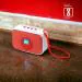 JHN SPEAKERS Bluetooth with FM Radio, USB Pen Drive Slot and Memory Card Slot, AUX Input Mode Speaker (RED)
