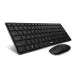 Rapoo 9300M Black Anodized Aluminium Body Bluetooth Wireless Keyboard and Mouse Set 2.4GhzCompatiable with Windows, PC (21 x 5 x 1.5 cm)