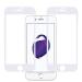 Inclu New Edge To Edge Full Tempered Glass Screen Protector For Apple Iphone 8 (White) (Pack Of 2)