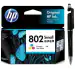 HP 802 Small Tri-color Original Ink Cartridge With ITGLOBAL 3in1 Multi-Function Pen