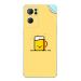 GADGETSWRAP Printed Vinyl Skin Sticker for Oppo Reno 7 Pro (5G) - Minimal Emoji Cup Of Tea