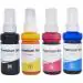 RC Print T664 Ink for Epson L1300,L310,L361,L380,L405,L565,L365,L485,L220,L360 Black + Tri Color Combo Pack Ink Bottle