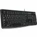 Logitech K120 Wired USB Keyboard (Black)
