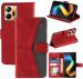 Autofocus Faux Leather Back Case Flip Cover for Infinix Zero 20 with ID Card Slot | Foldable Stand | 2 Card Slot | 1 Cash Slot | Magnetic Closure - Executive Red, 22341