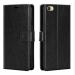 Clickaway Black Faux Leather Back Case Cover For Vivo V5S