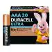 Duracell Ultra Alkaline AAA Batteries, pack of 20