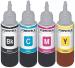 ANG Compatible Refill for HP GT51 Black; for HP GT5810 and 5820 Printer Black Ink (Set of 4 100 ML Bottle)