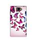 Casotec Flying Butterfly Colorful Design Printed Silicon Soft TPU Back Case Cover for Panasonic P66 Mega