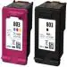 IMPRINTE 803 BLACK & TRICOLOR Ink Cartridge Compatible For HP 803 Black + Tri Color Combo Pack Ink Cartridge ()