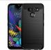 Rugraj Back Cover for LG Q60 (Black, Grip Case)