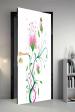 Qth Floral Dor-3768 Design Door Sticker