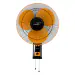 V-Guard Esfera SW N Wall Mount Fan For Bedroom | 3 Speed Settings | 1350 RPM Powerful Motor | Corrosion Resistant Metal Guards| Orange Black | 40 cm (400mm)
